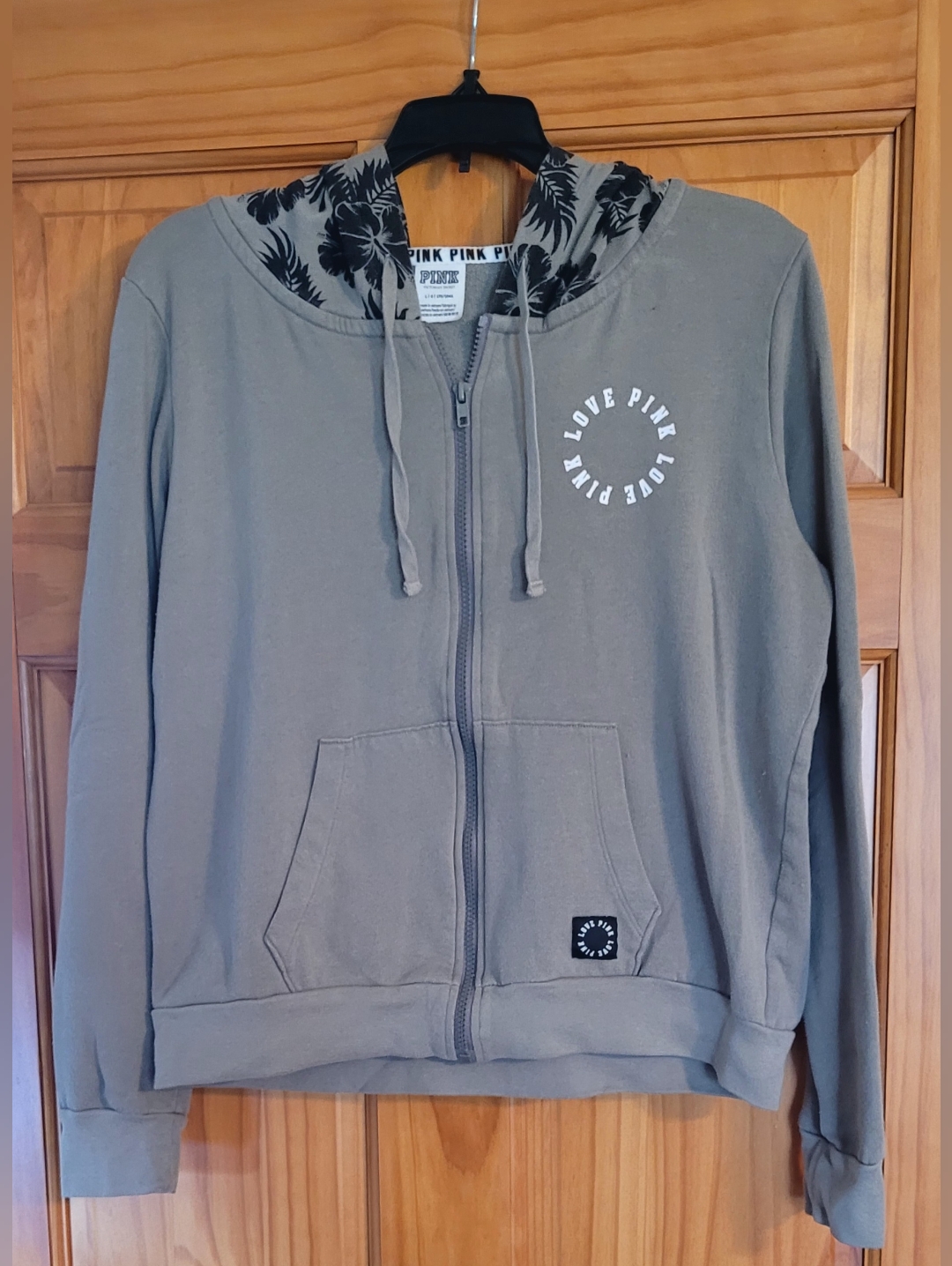 Victoria's Secret Pink Size Large Full Zip Hoodie